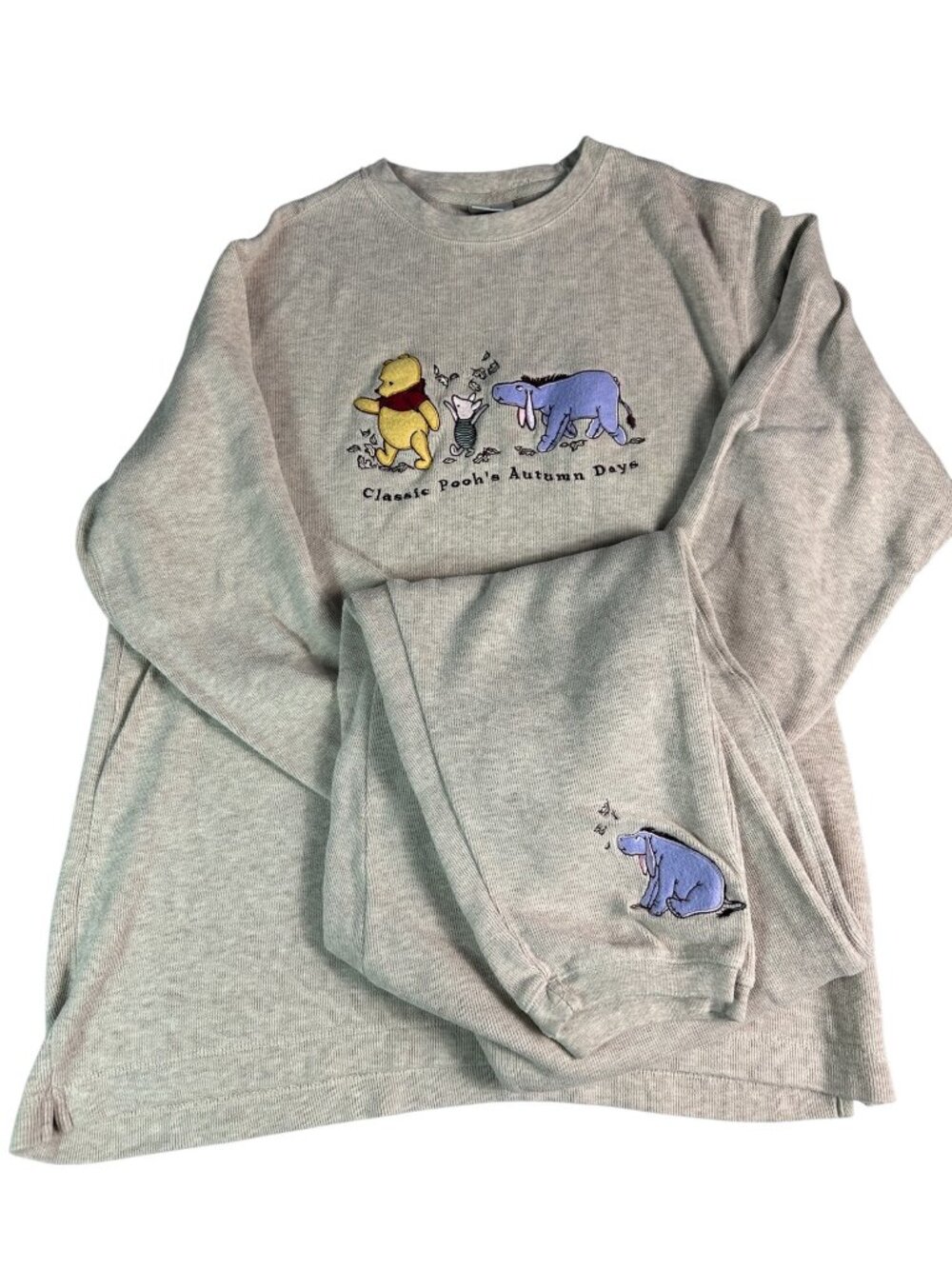 Vintage Disney Store Winnie the Pooh Sweatshirt Pants Set Large Eeyore Piglet